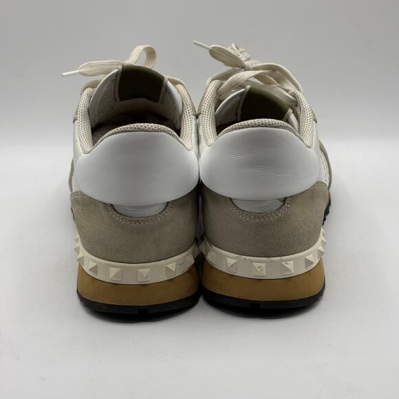 VALENTINO GARAVANI Camouflage Rockrunner Sneaker Rockstud White Grey Sz 43 - Picture 6 of 16
